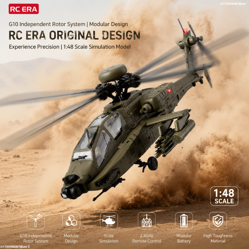 Rc Helicopter Single Rotor - Helicóptero RC Era AH‑64D Apache C170