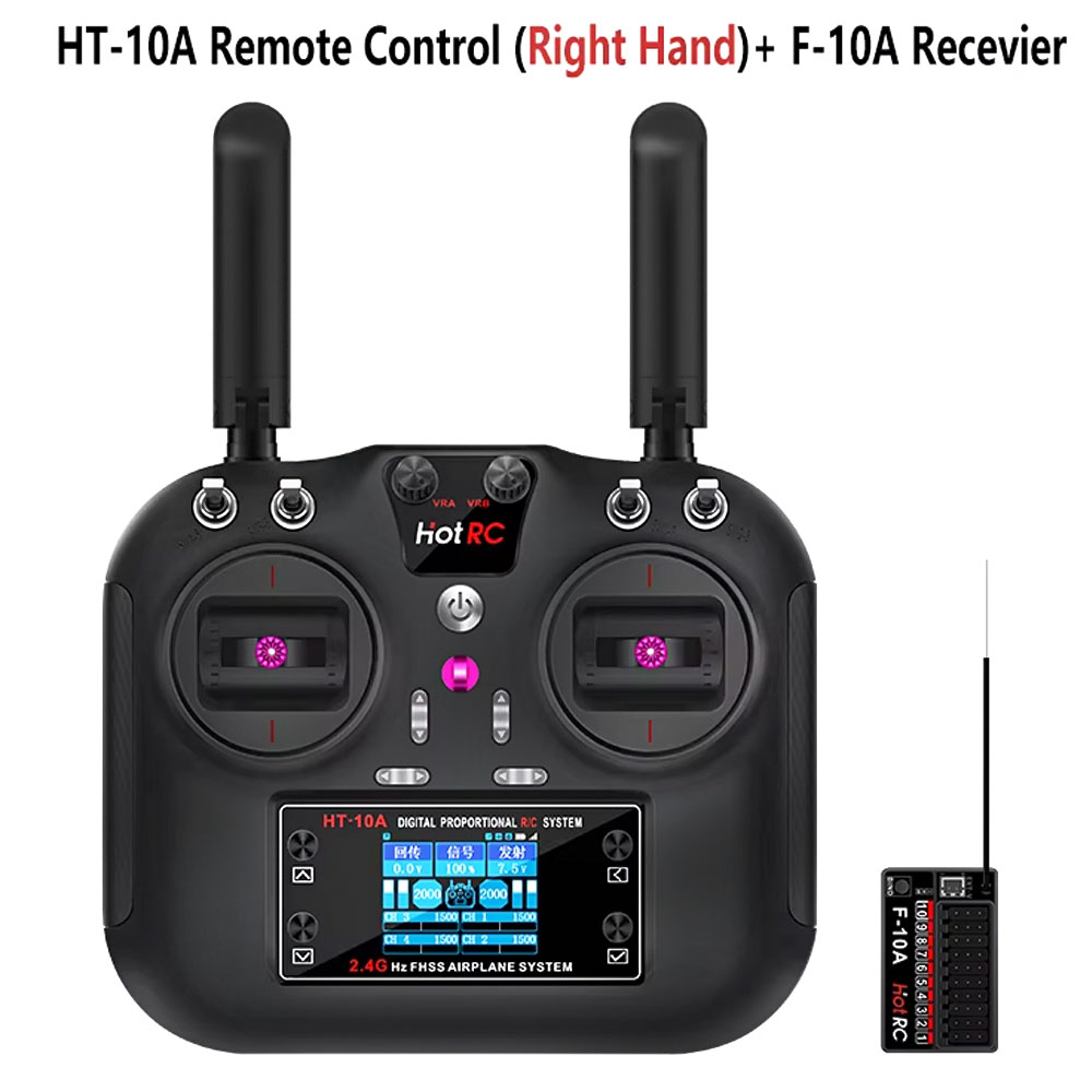 Rc Helicopter Battery - Transmissor Hotrc HT-10A 2.4G 10CH com