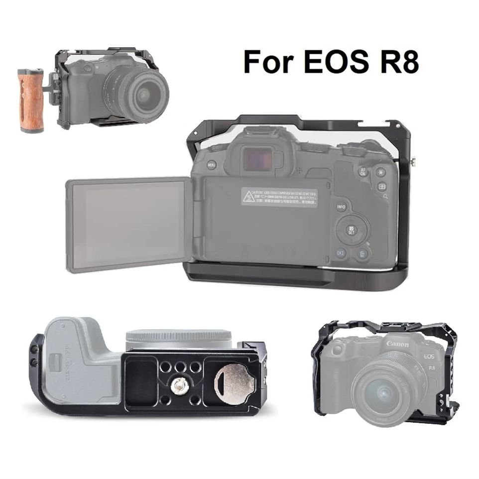 Canon Camera Eos R8 - Gaiola de câmera com estrutura protetora