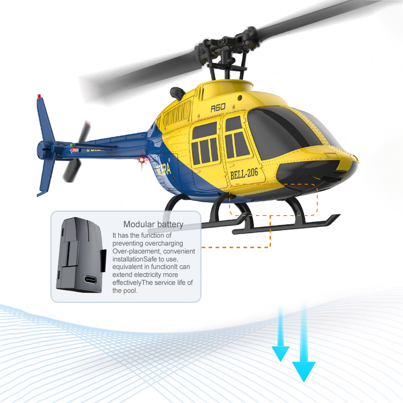 Helicóptero A60 RC 2.4G 6-Aixs - Rc Helicopter Large avaliação e preço