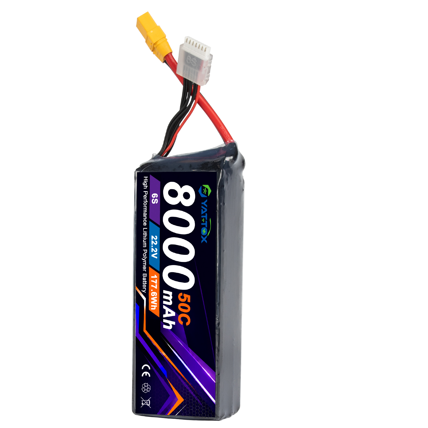Bateria LiPo Yattox 6S 8000mAh - Rc Helicopter Large avaliação e preço