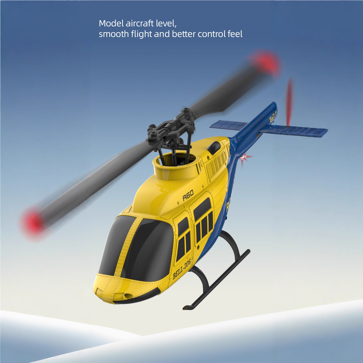 A60 1/42 escala Bell 206 RC He - Rc Helicopter Single Rotor avaliação e preço