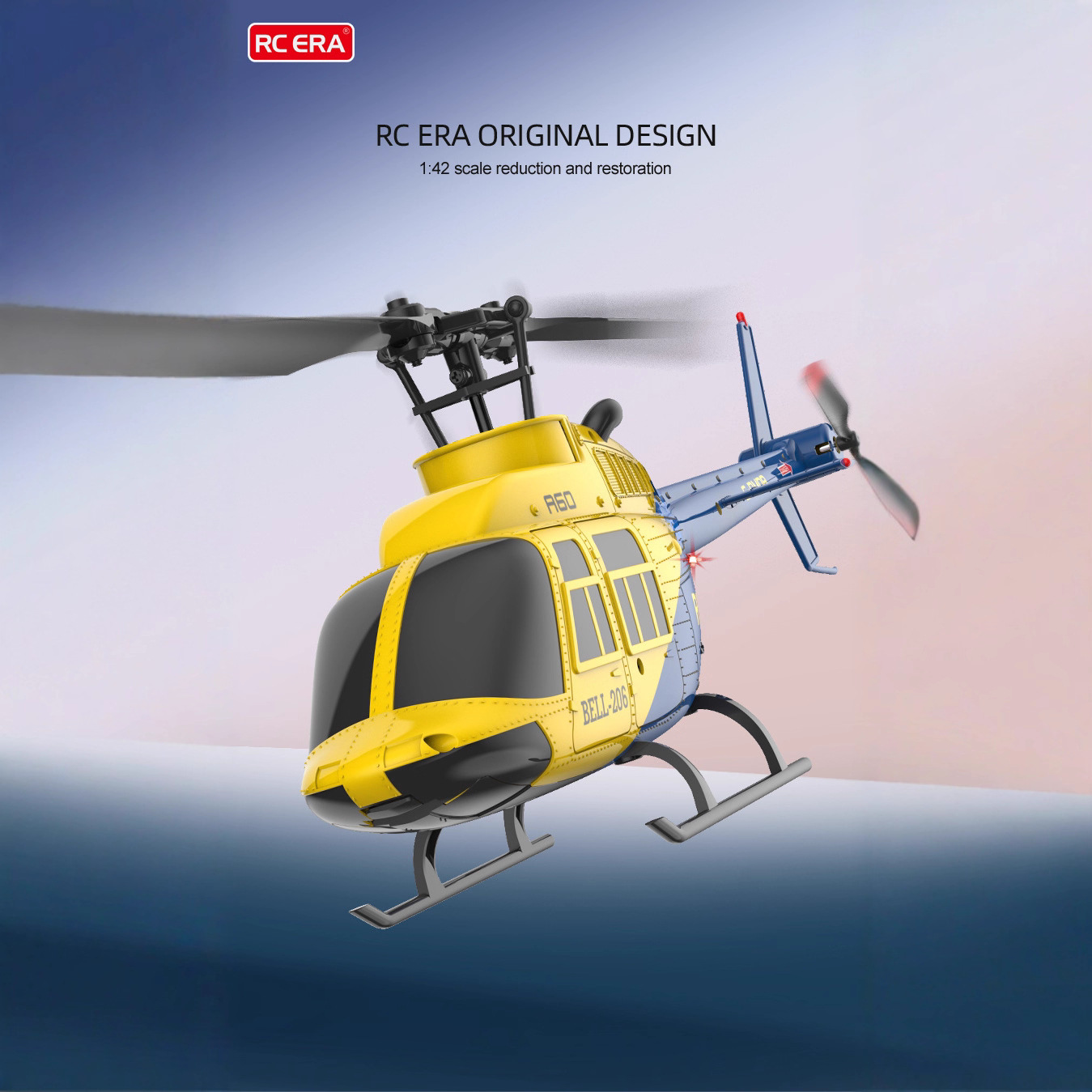 A60 1/42 escala Bell 206 RC He - Rc Helicopter Single Rotor avaliação e preço
