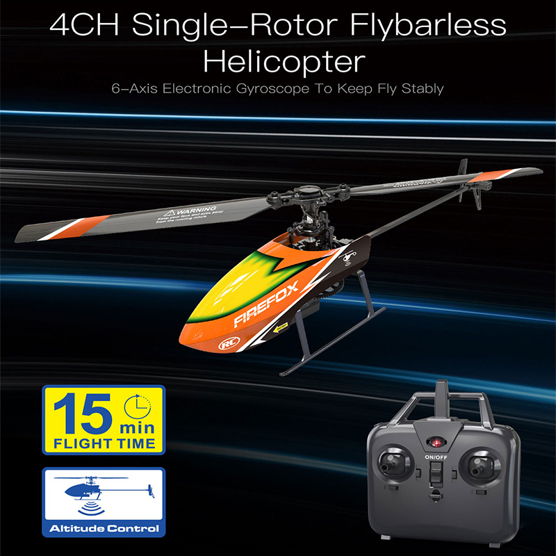 Helicóptero RC Flybarless de R - Rc Helicopter Single Rotor avaliação e preço