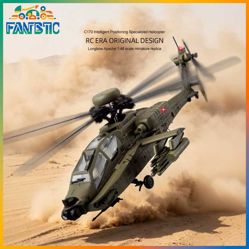 Helicóptero RC Era C170 Ah 64d - Rc Helicopter Single Rotor avaliação e preço