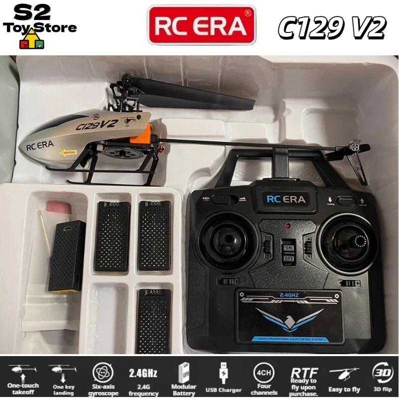 Helicóptero RC ERA C129V2 4CH  - Rc Helicopter Single Rotor avaliação e preço