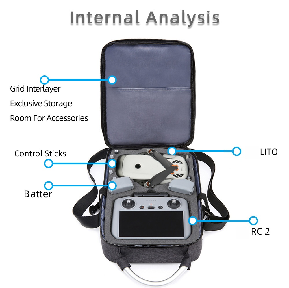 Bolsa protetora para DJI Lito  - Rc Helicopter Bag avaliação e preço