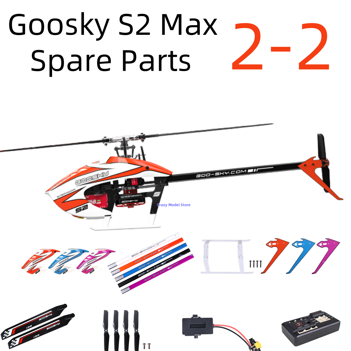 Em estoque Goosky S2 Max BE A  - Rc Helicopter Bag avaliação e preço
